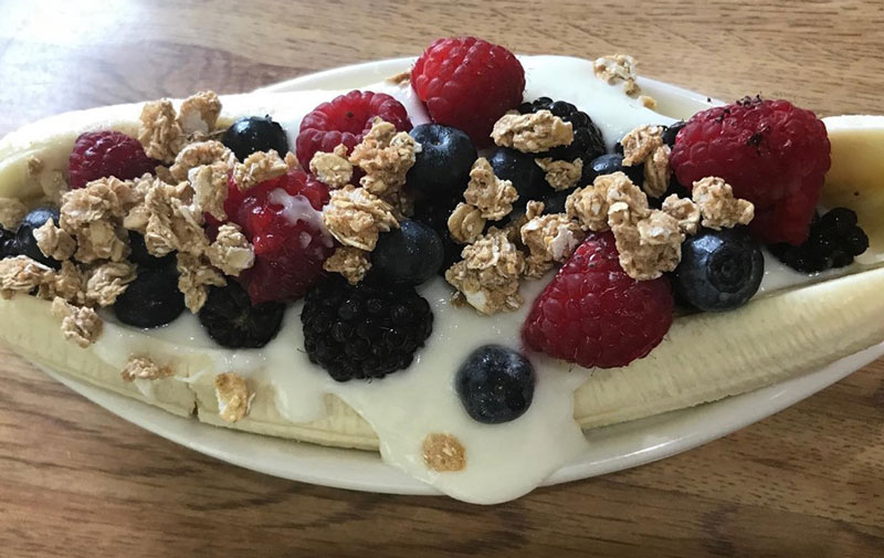 fruit and yogurt